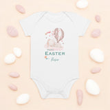 Happy Easter (Personalised Bunny Hot Air Baloon Print Bodysuit)