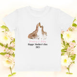 Giraffe Happy Mother's Day 2025 (Personalised T-Shirt)