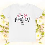 Happy Mother's Day Hearts (Personalised T-Shirt)