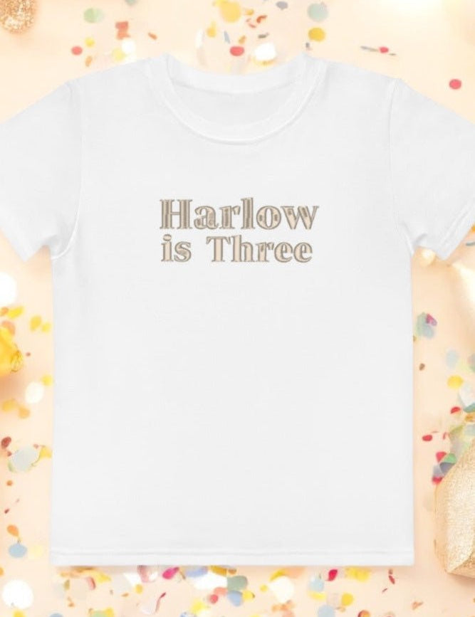 Turns Three 3rd Birthday T-Shirt Personalised Name Cozy Crew Club OL T-Shirts mora-uk.myshopify.com turns-three-3rd-birthday-t-shirt-personalised-name   10off, 20off, Baby, BFCM-20, BFCM-25, BFCM20, birthday, boy, CHRISTMAS20, excludefromwssistock, girl, t-shirt, THREE, tshirt, uk, WINTER20