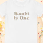 Turns One 1st Birthday T-Shirt Personalised Name - Cozy Crew Club