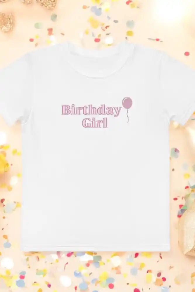 Birthday Girl T-Shirt Personalised - Cozy Crew Club