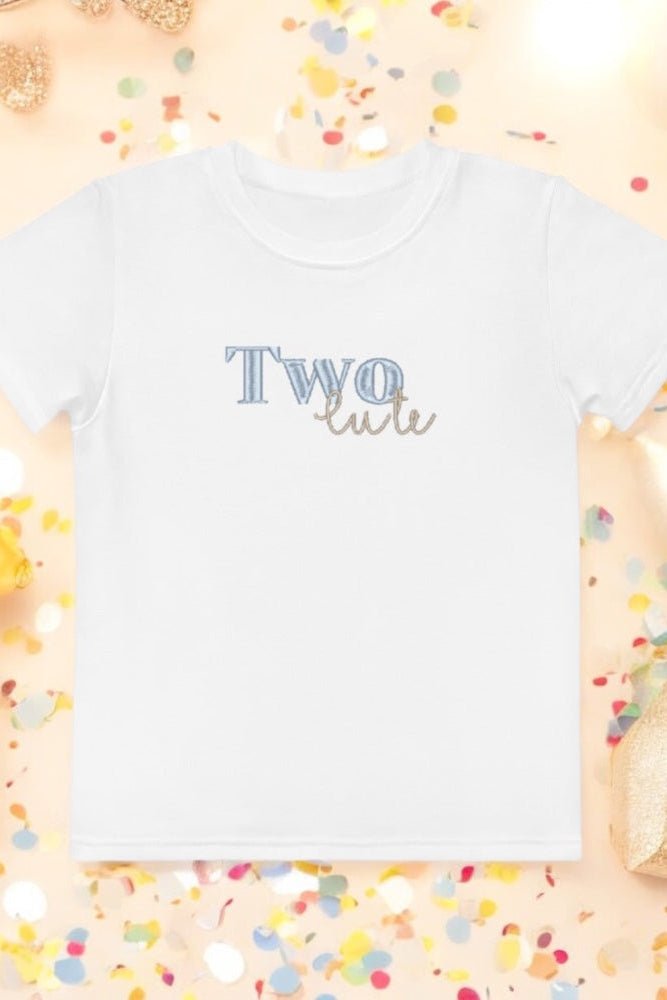 TWO cute 2nd Birthday T-Shirt Personalised - Cozy Crew Club