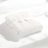 Cocole (White) Personalised Microfibre Soft Baby Blanket