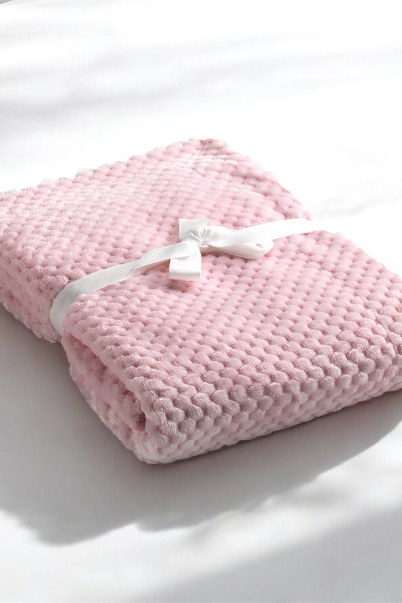 Cocole (Pink) Personalised Microfibre Soft Baby Blanket - Cozy Crew Club