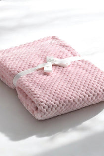 Cocole (Pink) Personalised Microfibre Soft Baby Blanket - Cozy Crew Club
