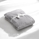 Couverture douce en microfibre personnalisée pour bébé Mora Cocole (gris)