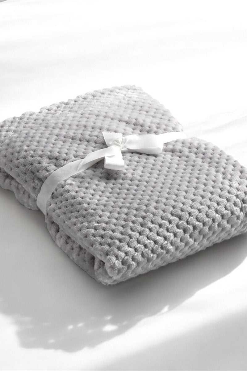 Mora Cocole (Grey) Personalised Microfibre Soft Baby Blanket - Cozy Crew Club