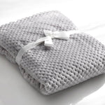 Mora Cocole (Grey) Personalised Microfibre Soft Baby Blanket - Cozy Crew Club