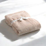 Cocole (Beige) Personalised Microfibre Soft Baby Blanket