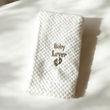 Cocole (White) Personalised Microfibre Soft Baby Blanket