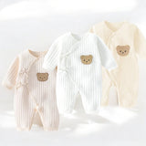 The Teddy Bear Boucle Wrap Baby Grow Romper