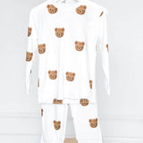 Dreamy Bear Bamboo & Organic Cotton Two-Piece Set Long Sleeve Pyjamas