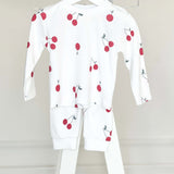 Cherry Bamboo & Organic Cotton Two-Piece Set Long Sleeve Pyjamas