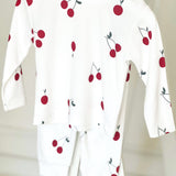 Cherry Bamboo & Organic Cotton Two-Piece Set Long Sleeve Pyjamas