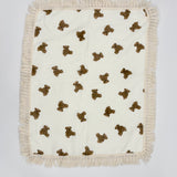 x4 Bear Frill Muslin Burp Cloths