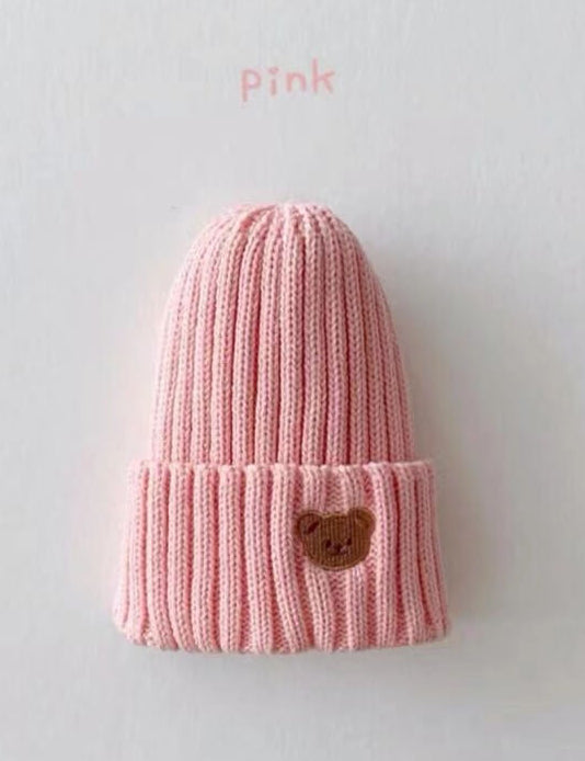 Knitted Bear Beanie Hats Cozy Crew Club Hats mora-uk.myshopify.com the-bear-hats Pink KBBHpink 10off, 20off, _upsell_the-bear-colour-tracksuit, acc, accessories, accessory, allproducts, baby, beanie, bear socks, BFCM-25, BFCM20, BOBBIE, BOBBY, bow, china, CHRISTMAS20, clothing, daywear, HAT, hats, kids, knitted, LINECARD, new in, nonpersonalised, PADDY33, ribbon, set, WINTER20, zero