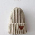 Knitted Bear Beanie Hats Cozy Crew Club Hats mora-uk.myshopify.com the-bear-hats Beige KBBHbeige 10off, 20off, _upsell_the-bear-colour-tracksuit, acc, accessories, accessory, allproducts, baby, beanie, bear socks, BFCM-25, BFCM20, BOBBIE, BOBBY, bow, china, CHRISTMAS20, clothing, daywear, HAT, hats, kids, knitted, LINECARD, new in, nonpersonalised, PADDY33, ribbon, set, WINTER20, zero