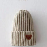 Knitted Bear Beanie Hats Cozy Crew Club Hats mora-uk.myshopify.com the-bear-hats Beige KBBHbeige 10off, 20off, _upsell_the-bear-colour-tracksuit, acc, accessories, accessory, allproducts, baby, beanie, bear socks, BFCM-25, BFCM20, BOBBIE, BOBBY, bow, china, CHRISTMAS20, clothing, daywear, HAT, hats, kids, knitted, LINECARD, new in, nonpersonalised, PADDY33, ribbon, set, WINTER20, zero