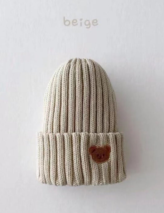 Knitted Bear Beanie Hats Cozy Crew Club Hats mora-uk.myshopify.com the-bear-hats Beige KBBHbeige 10off, 20off, _upsell_the-bear-colour-tracksuit, acc, accessories, accessory, allproducts, baby, beanie, bear socks, BFCM-25, BFCM20, BOBBIE, BOBBY, bow, china, CHRISTMAS20, clothing, daywear, HAT, hats, kids, knitted, LINECARD, new in, nonpersonalised, PADDY33, ribbon, set, WINTER20, zero