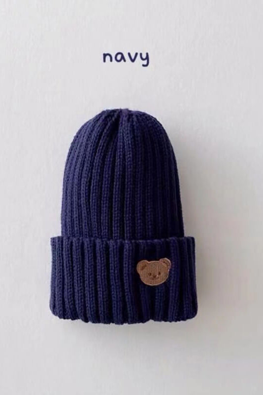 Knitted Bear Beanie Hats Cozy Crew Club Hats mora-uk.myshopify.com the-bear-hats Navy KBBHnavy 10off, 20off, _upsell_the-bear-colour-tracksuit, acc, accessories, accessory, allproducts, baby, beanie, bear socks, BFCM-25, BFCM20, BOBBIE, BOBBY, bow, china, CHRISTMAS20, clothing, daywear, HAT, hats, kids, knitted, LINECARD, new in, nonpersonalised, PADDY33, ribbon, set, WINTER20, zero