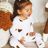 Dreamy Bear Bamboo & Organic Cotton Zip Sleepsuit Romper One Piece