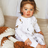 Rocking Horse Bamboo & Organic Cotton Zip Sleepsuit Romper One Piece