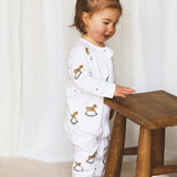 Rocking Horse Bamboo & Organic Cotton Zip Sleepsuit Romper One Piece