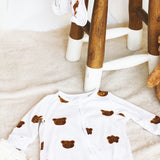 Dreamy Bear Bamboo & Organic Cotton Zip Sleepsuit Romper One Piece