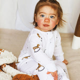 Rocking Horse Bamboo & Organic Cotton Zip Sleepsuit Romper One Piece