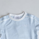 Adult COZY Terry Towel Tee - Blue