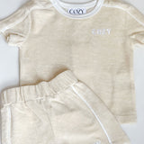 Mini COZY Terry Shorts - Sand Cozy Crew Club Outfit Sets mora-uk.myshopify.com cozy-terry-shorts-sand   5POUND, All Products, BFCM20, BOTTOMS, CHRISTMAS20, easter50, extradiscount, Holiday Inn, resort club collection, shorts, SSSALE2550, ultracozy, whatnot, wholesale, wholesale-int, WINTER80