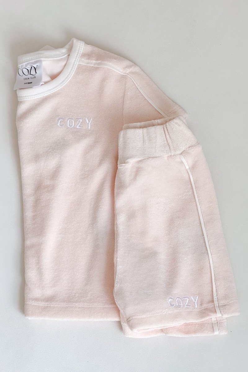 Adult COZY Terry Towel Tee - Pink Cozy Crew Club T-Shirts mora-uk.myshopify.com adult-cozy-terry-towel-tee-pink   5POUND, adult, All Products, BFCM20, CHRISTMAS20, easter50, extradiscount, nonpersonalised, PADDY33, resort club collection, SSSALE2550, TOPS, ultracozy, wholesale, wholesale-int, WINTER80