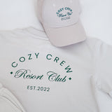 Adult Cozy Crew Resort Club Tee - Ash Grey