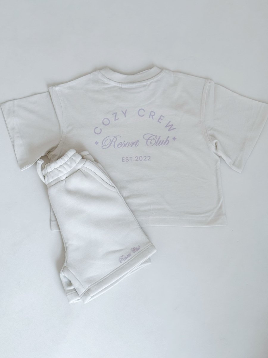 Mini Cozy Crew Resort Club Shorts - Snow White Cozy Crew Club Outfit Sets mora-uk.myshopify.com cozy-crew-resort-club-shorts-snow-white   5POUND, All Products, BFCM-60, BFCM20, BOTTOMS, CHRISTMAS20, easter50, Holiday Inn, nonpersonalised, PADDY33, resort club collection, shorts, SSSALE2550, ultracozy, whatnot, wholesale, wholesale-int, WINTER80