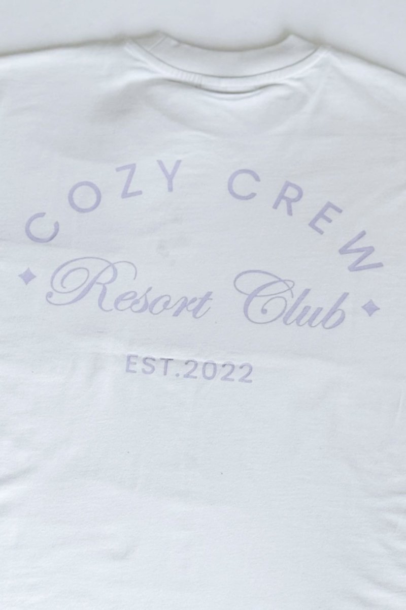 Adult Cozy Crew Resort Club Tee - Snow White Cozy Crew Club T-Shirts mora-uk.myshopify.com adult-cozy-crew-resort-club-tee-snow-white   5POUND, adult, All Products, BFCM-60, BFCM20, CHRISTMAS20, easter50, nonpersonalised, PADDY33, resort club collection, SSSALE2550, TOPS, ultracozy, wholesale, wholesale-int, WINTER80