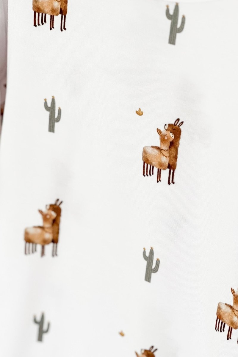 Llama Bamboo Two-Piece Set Long Sleeve Pyjamas - Cozy Crew Club
