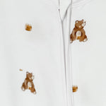 Bear Cotton Zip Sleepsuit One Piece - Cozy Crew Club