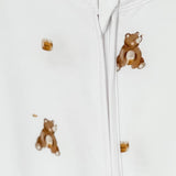 Bear Cotton Zip Sleepsuit One Piece - Cozy Crew Club