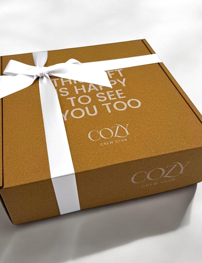 The Cozy Pink Boucle Baby Bear & Strawberry Personalised Gift Box - Cozy Crew Club