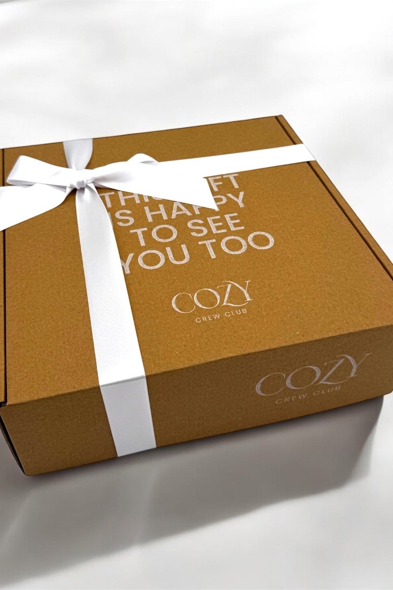 The Cozy Pink Boucle Baby Bear & Strawberry Personalised Gift Box - Cozy Crew Club