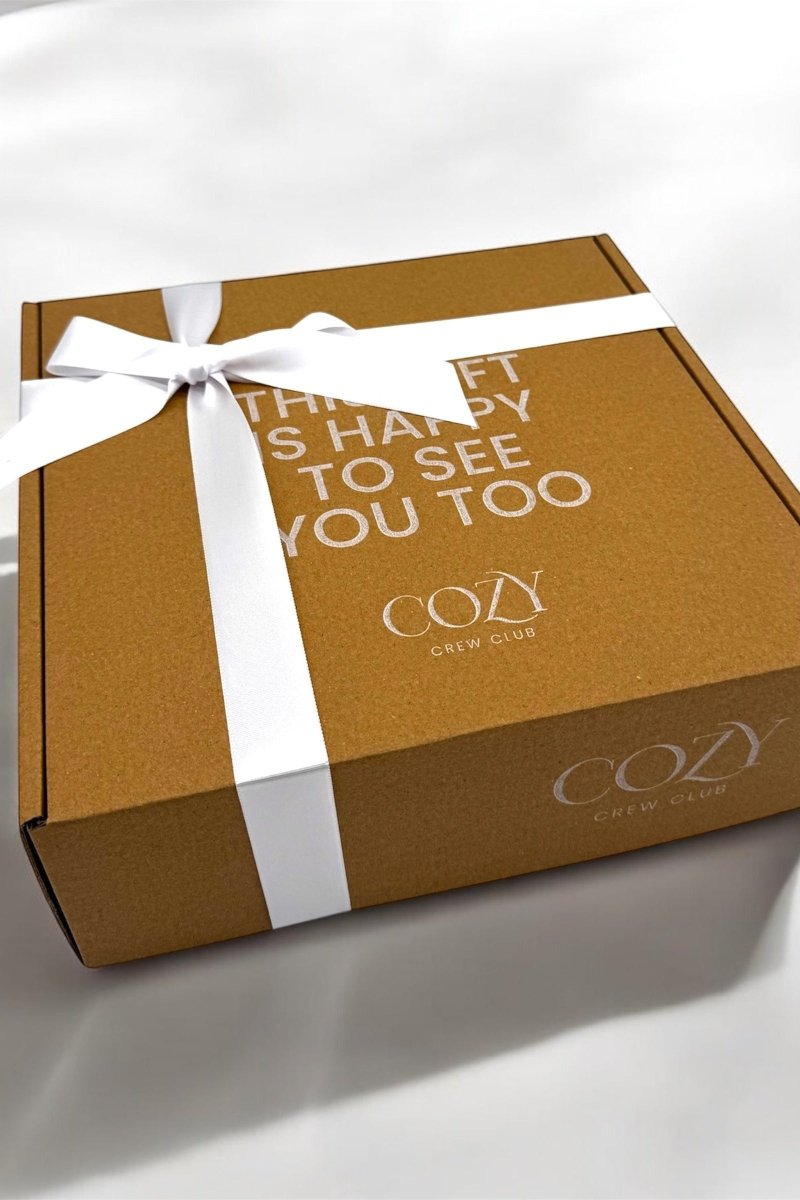 The Cozy Boucle Baby Bear Personalised Gift Box - Cozy Crew Club