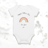 Happy Father's Day (Personalised Rainbow Bodysuit)
