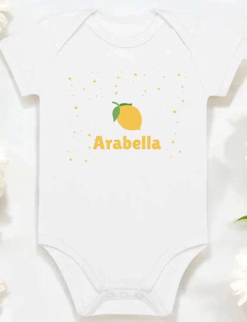 Lemon Personalised Bodysuit - Cozy Crew Club