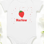 Strawberry Personalised Bodysuit - Cozy Crew Club