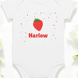 Strawberry Personalised Bodysuit - Cozy Crew Club