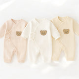 Grenouillère pour bébé en tissu bouclé Teddy Bear 