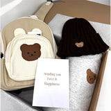 The Cozy Adventure Bear Tracksuit + Backpack + Beanie Personalised Gift Box
