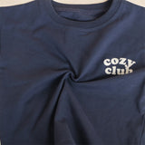 Cozy Crew Club Graphic Tee - Navy