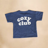 Cozy Crew Club Graphic Tee - Navy